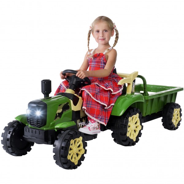 01-kinder-elektroauto-gruen-actionbikes-motors-kindertraktor-mit-anhaenger-startbild